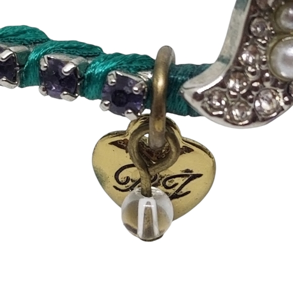 BETSEY JOHNSON RHINESTONE ENCRUSTED OWL STATEMENT NECKLACE & BRACELET SET - Picture 9 of 12